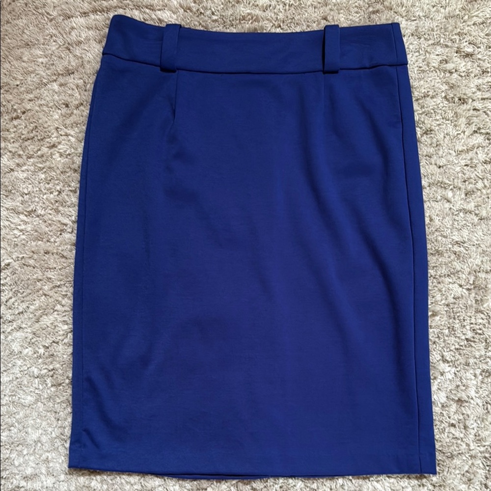 George Women's Pencil Skirt in Deep Blue